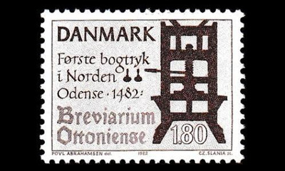 Tanska 763 ** Kirjapaino 500v (1982)