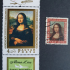 2 kpl Mona Lisa -postimerkkejä: Unkari ja Saksa - pikkukuva 1