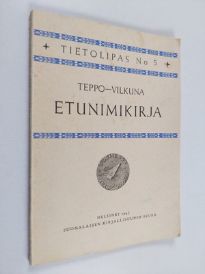 Kustaa Vilkuna ym. : Etunimikirja
