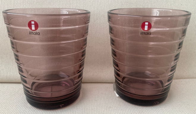 AALTO JUOMALASIT, 22 CL, VÄRI KANERVA, 2 KPL   *UUDET*