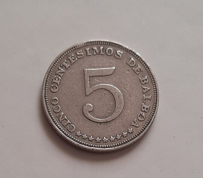 Panama 5 centesimos 1962, kiertänyt
