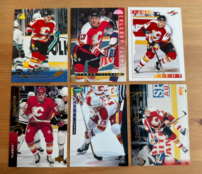 German Titov 6 erilaista Calgary Flames