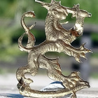 Sodanaikainen, Varhainen Leijona tunnus. Halkaisija - 32 mm. - pikkukuva 3