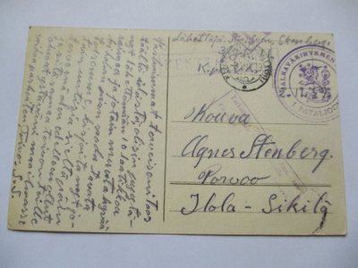 1939 Jalkaväkirykmentti kortilla