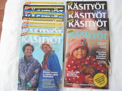 Uudet käsityöt lehtiä vuosilta 1989 - 93