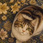 Kissa katsoo ylöspäin - pikkukuva 1