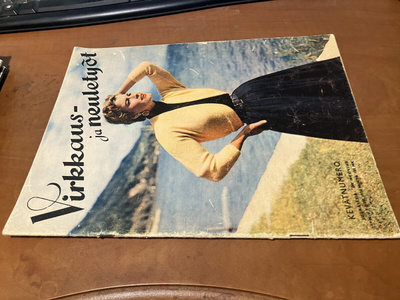 VIRKKAUS JA NEULETYÖT LEHTI 1/1956 HYVÄ