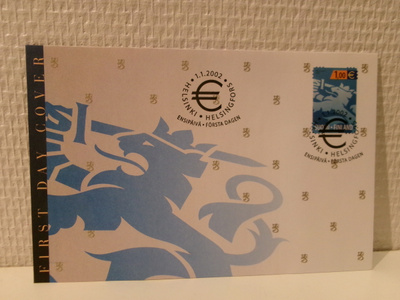 FDC- ensipäiväkuori - Malli 2002 Leijona 1.1.2002