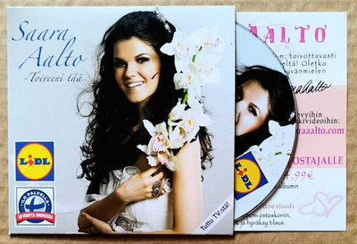 SAARA AALTO: Toiveeni Tää – 3 track Lidl CD-S 2012 + insert