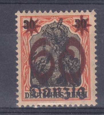 Saksa reich Danzig 1920 Mi 19  postituore.