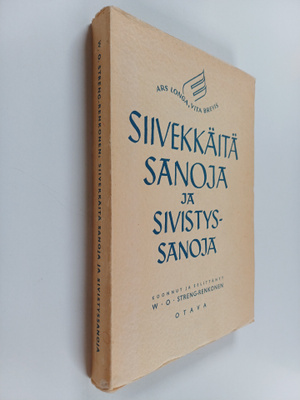 Walter O. Streng-Renkonen : Siivekkäitä sanoja ja sivisty...