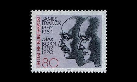 Saksa 1147 ** James Franck ja Max born 100v (1982)