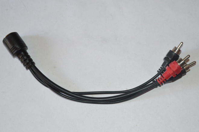 6pin din to 3xrca adapteri