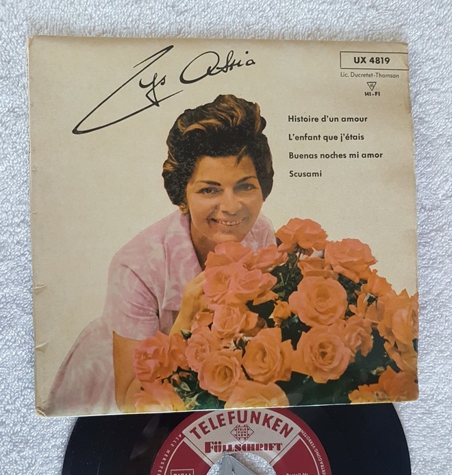 Lys Assia – Histoire D'Un Amour 7" EP 1958