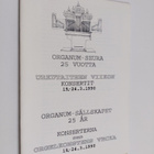 Organum seura 25 vuotta : Urkutaiteen viikon konsertit 19... - pikkukuva 1