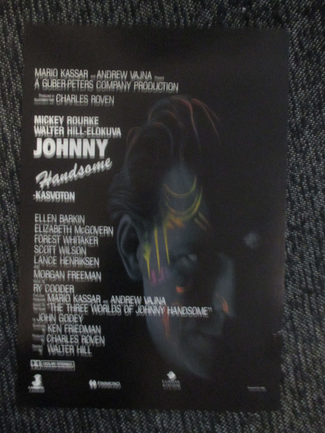 Johnny Handsome - Kasvoton (1989) - vanha elokuvajuliste