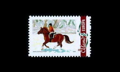 2008OK ** Omakuvapostimerkki - ratsastus (2008)