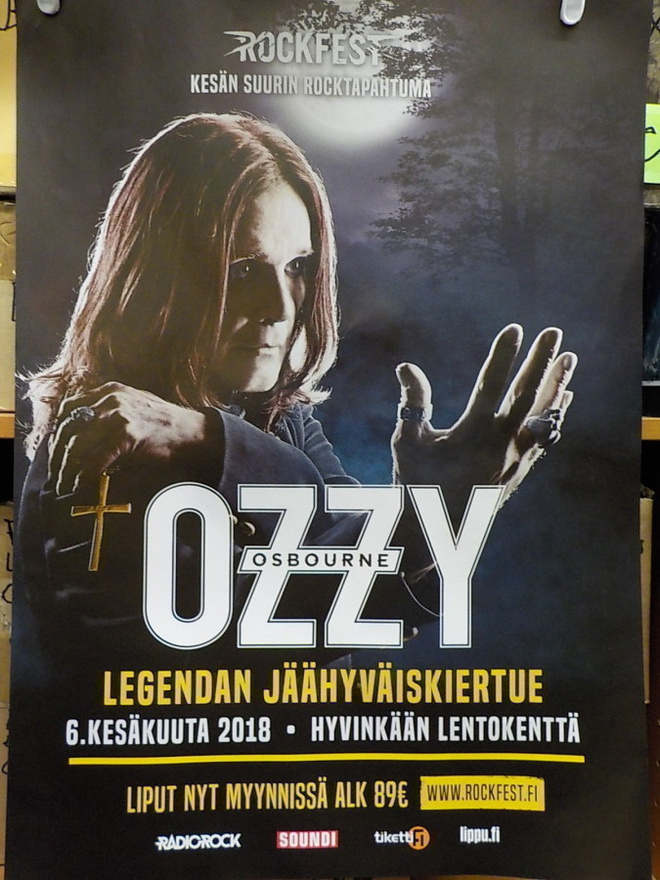 ROCKFEST 2018 - OZZY OSBOURNE KEIKKAJULISTE +