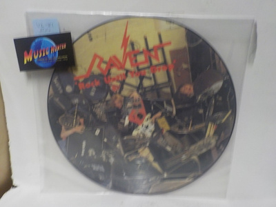 RAVEN - ROCK UNTIL YOU DROP EX+ UK 1981 12" PICTURE VINYL