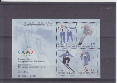 1994 Finlandia 95 hiihto blokki postituoreena.