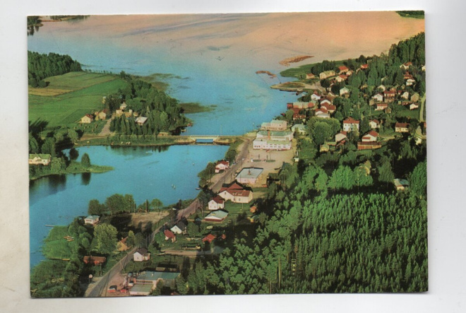 Sulkava: ilmakuva silta (Velj.Karhumäki  922)