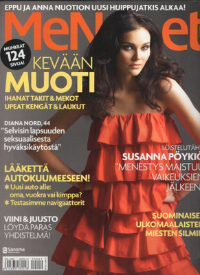 Me Naiset n:o 9 2009 Susanna. Kari. Muotia. Kasvot.