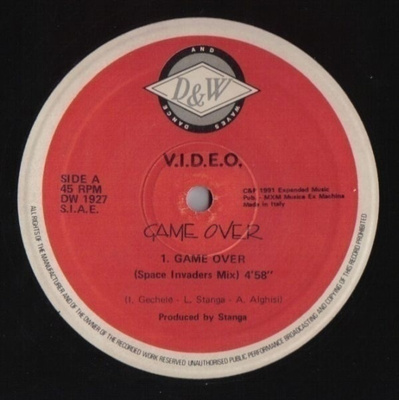 V.I.D.E.O.  ::  GAME OVER  ::  VINYYLI  MAXI  12"  1991