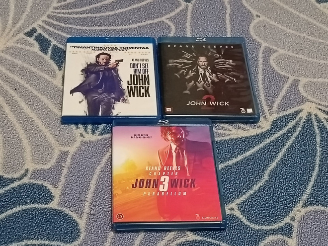 John Wick 1-3 Blu-Ray