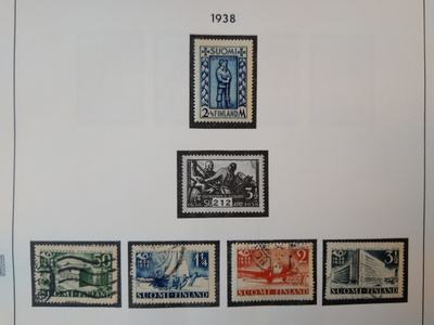 1938 rintamamiesmerkki + posti 300 v postimerkki 4 kpl
