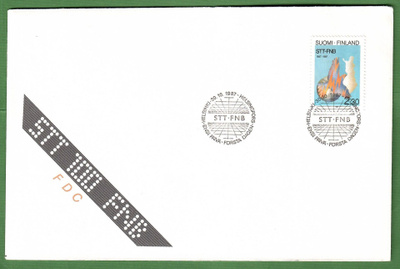 FDC-1987 Suomen tietotoimisto 100 vuotta (118)