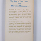Thornton Wilder ym. : The Skin of Our Teeth ; The Glass M... - pikkukuva 2