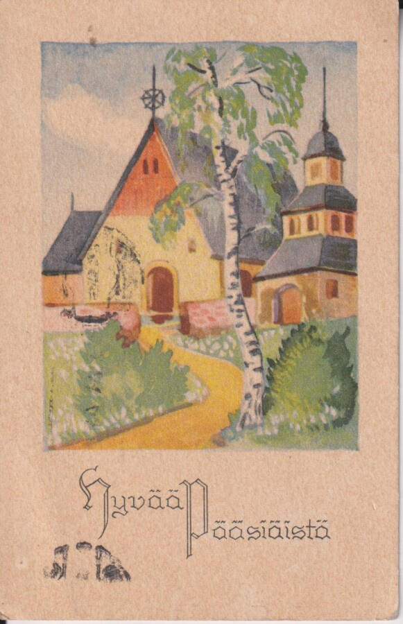 Hyvää Pääsiäistä ,  Kirkko  e53