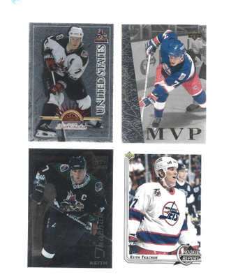 4 X KEITH TKACHUK - 1 erkkari=UD MVP #UD16 - UD 1996