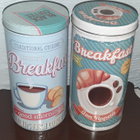 Kaksi pyöreää peltipurkkia Breakfast Coffee - pikkukuva 1