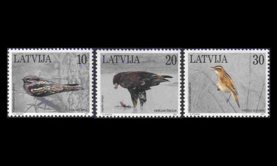 Latvia 447-9 ** Lintuja (1997)