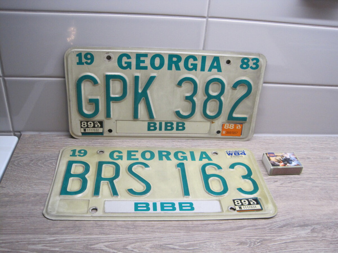 REKISTERIKYLTIT, GEORGIA 1984 ja 1983