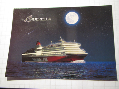 Viking Line. Cinderella kuutamossa. Laivapostikortti