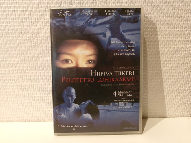 Hiipivä tiikeri piilotettu lohikäärme DVD
