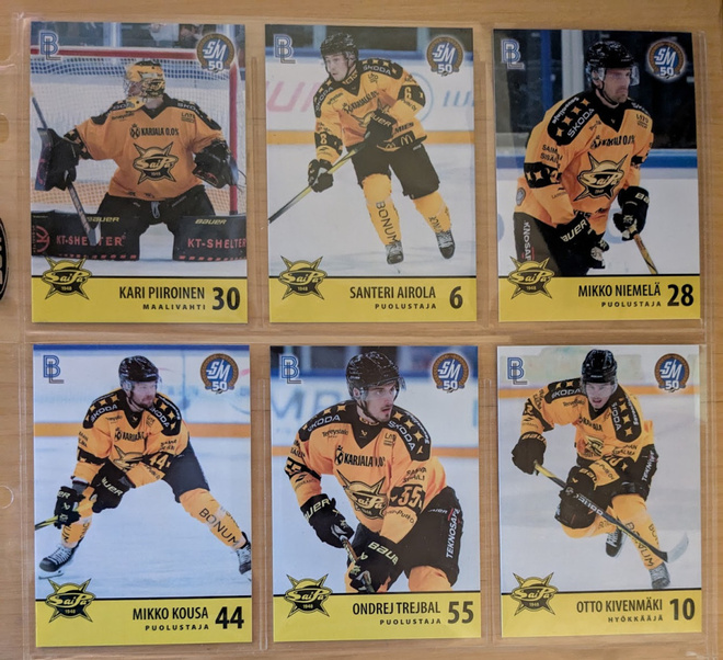 2024-25 Blueline Series 1 SaiPa Team Set 12 korttia (133-144