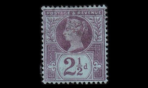 Iso-Britannia 89 o Victoria 2½ P (1887)