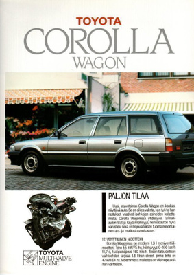 Toyota Corolla Wagon -esite, 1987