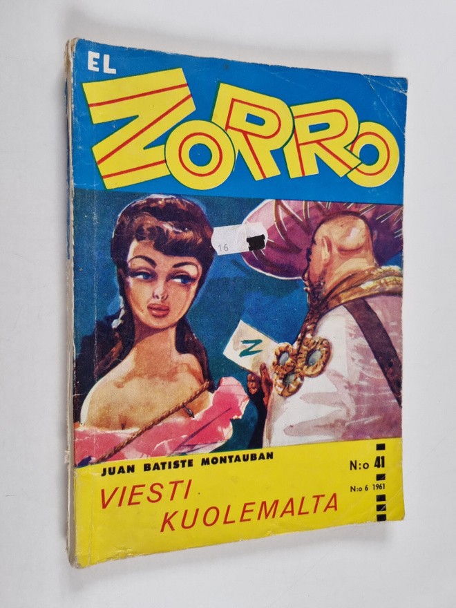 El Zorro 6/1961 : Viesti kuolemalta
