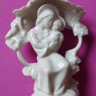 Madonna vanha posliinia kork 8cm valk. v. 1907-1920 ihana - pikkukuva 1