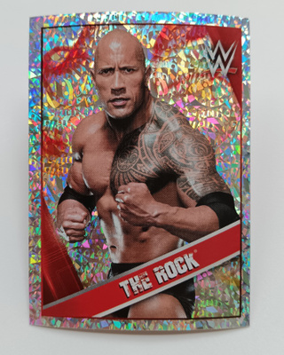 2016 Topps foil sticker The Rock