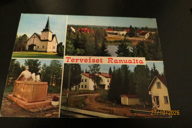 RANUA 1975 KULKENUT POSTIKORTTI