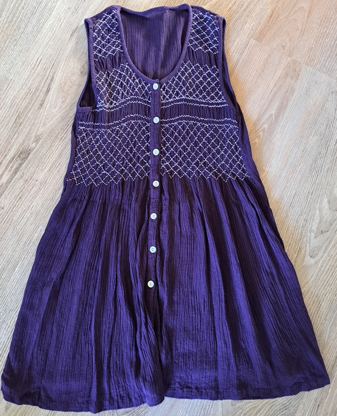 A-linjainen violetti toppi koko M