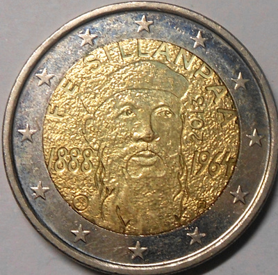Suomi. 2 euroa 2013. "Sillanpää".