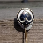 Porin Ässät ??? Emalinen merkki. Halkaisija - 11 mm. - pikkukuva 1