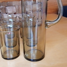 Iittala lasit, design Valto Kokko, Otso juomalasi 6 + kaadin - pikkukuva 5