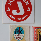 Tarrat 2 kpl, Järvinen ski team tarra ja pk sauva - pikkukuva 1